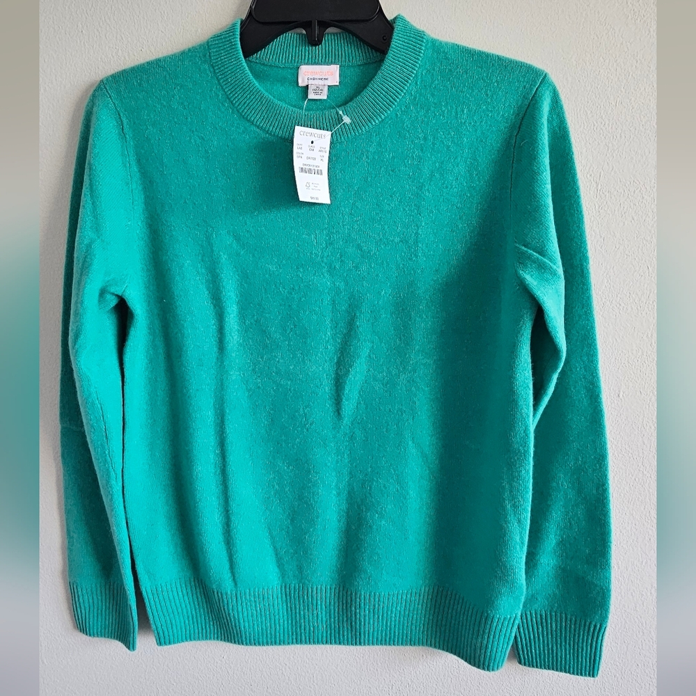 Crewcuts Vibrant Green Cashmere Sweater Size XL (12-14)